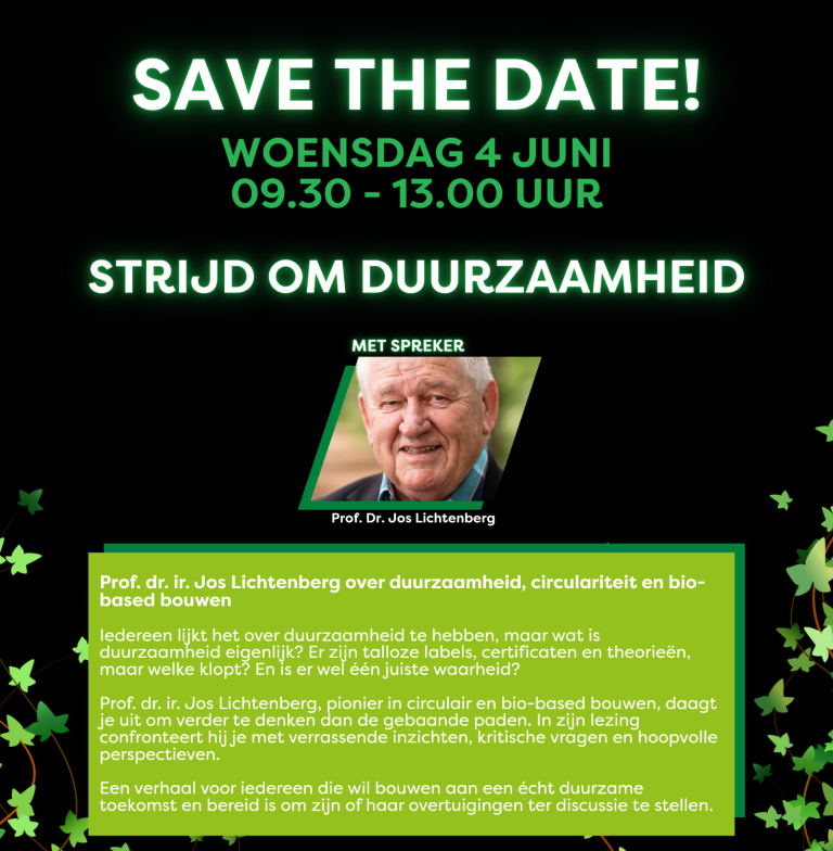 Duurzaamheid, circulariteite en bio-based bouwen
